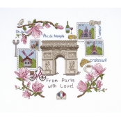 Kit Broderie Point de Croix Arc De Triomphe