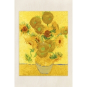 Kit Broderie Point de Croix Tournesols Van Gogh