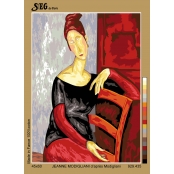Canevas antique Jeanne de Modigliani 45x60cm