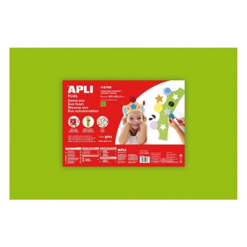 lot-12762 - 8410782127628 - APLI AGIPA - Mousse EVA thermoformable 40x60cm Vert clair 5 feuil.