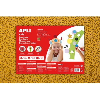 lot-13410 - 8410782134107 - APLI AGIPA - Mousse EVA thermoformable 40x60 cm Léopard 3 feuil.
