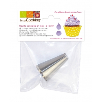 1803 - 3700392418038 - Scrapcooking - Douille inox cannelée