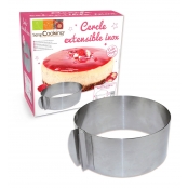 Cadre à pâtisserie extensible rond 16 à 30 cm