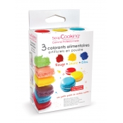 Colorants alimentaires (artificiel) Bleu jaune rouge