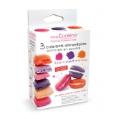 Colorants alimentaires (artificiel) Orange violet rose