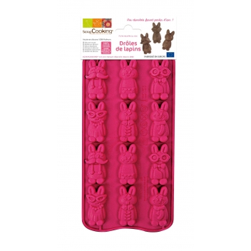 6731 - 3700392467319 - Scrapcooking - Moule chocolat Drôle de lapin