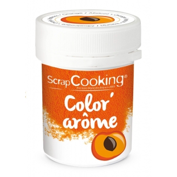 4060 - 3700392440602 - Scrapcooking - Color'arôme pour pâtisserie Orange / abricot 10g - France - 2
