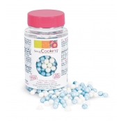Décors sucrés Perle blanche et bleue