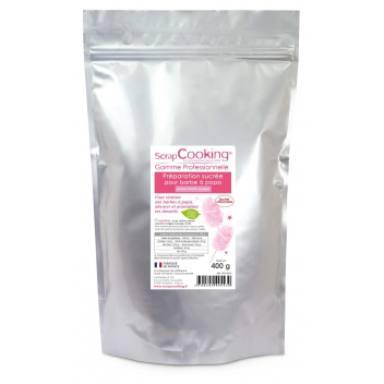 4553 - 3700392445539 - Scrapcooking - Sucre pour barbe à papa Rose 400g