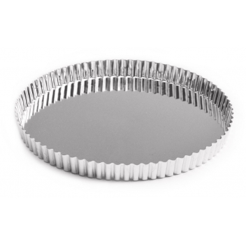 627 - 3760214026278 - Mirontaine - Moule à tarte Rond Ø 30 cm en fer blanc - France