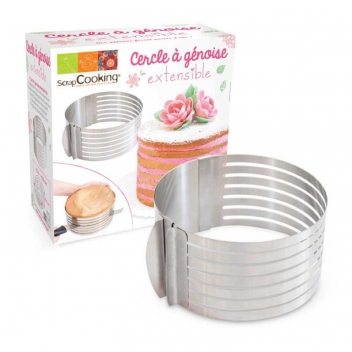 1913 - 3700392419134 - Scrapcooking - Cercle à découper la génoise extensible - France