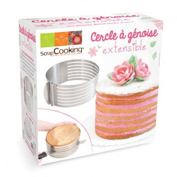1913 - 3700392419134 - Scrapcooking - Cercle à découper la génoise extensible - France - 2