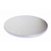 Support à gâteau épais Rond Argenté