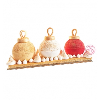 1928 - 3700392419288 - Scrapcooking - Bûche de Noël Original type Boules de Noel - France - 3