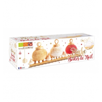 1928 - 3700392419288 - Scrapcooking - Bûche de Noël Original type Boules de Noel - France - 2