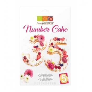 3927 - 3700392439279 - Scrapcooking - Kit Number cake Idéal pour faire un gâteau d'anniversaire