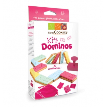 2038 - 3700392420383 - Scrapcooking - Kit pour faire des petits gateaux Dominos cake