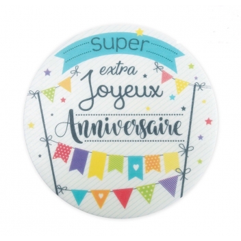400 - 3700392404000 - Scrapcooking Party - Disque azyme joyeux anniversaire 15 cm - France