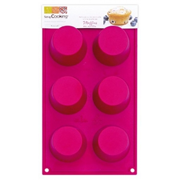 3117 - 3700392431174 - Scrapcooking - Moule en silicone Multi 6 Muffins - 2