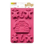 Moule en silicone La famille Gingerbread