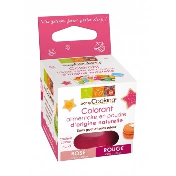 4200 - 3700392442002 - Scrapcooking - Colorant alimentaire (naturel) Rouge/Rose - France