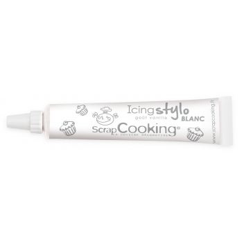 7080 - 3700392470807 - Scrapcooking - Icing stylo blanc Goût vanille