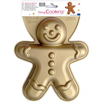 3152 - 3700392431525 - Scrapcooking - Moule en silicone bonhomme