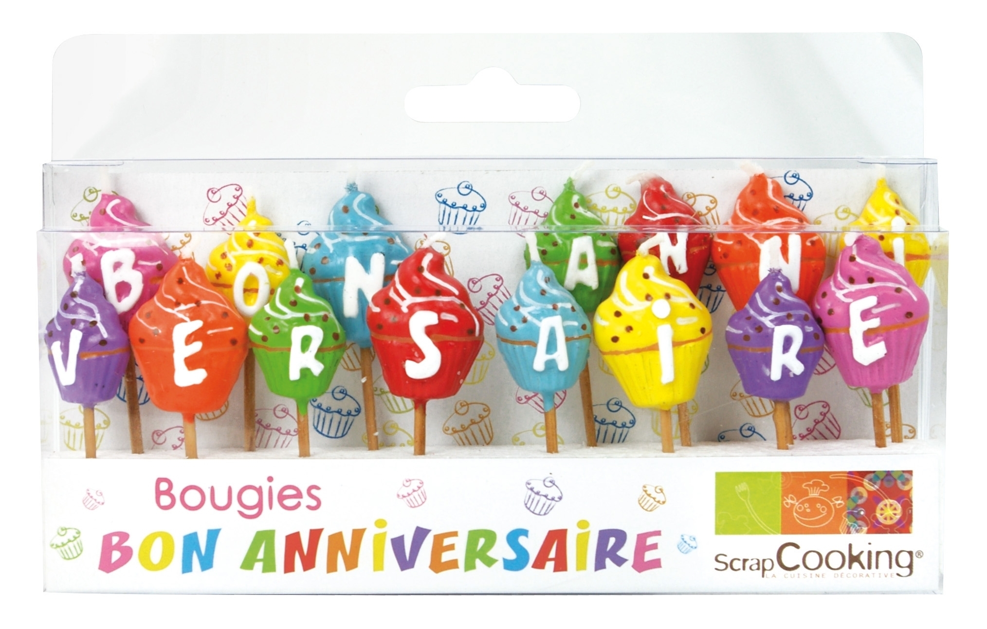 Bougies Bon Anniversaire Scrapcooking Bougie Pour Gateau Megacrea