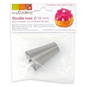 Douille en inox pour patisserie 18 mm