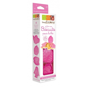 2033 - 3700392420338 - Scrapcooking - 4 emporte-pièces Je fais mes biscuits pour le thé