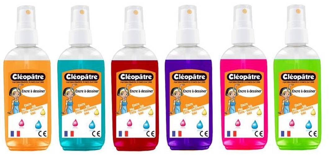 Vaporisateur D Encre Couleurs Tendance 6 Pieces Cleopatre Dessin