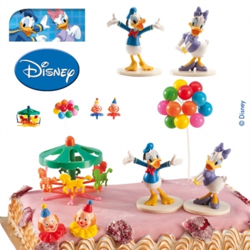 350224 - 8435035195032 - Dekora - Figurine pour gâteau Disney Donald & Daisy 6 pièces