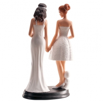 305054 - 3700982203198 - Dekora - Figurine pour gâteau mariage Couple lesbien (gay) 20 cm