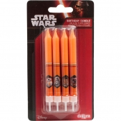 Bougies d'anniversaire Star Wars 9 cm 8 pièces