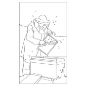 10 cartes aquarelles à colorier - Ferme