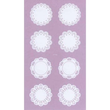  - 3700982211131 - MegaCrea - Kit paquet cadeau kraft et sticker dentelle - 3