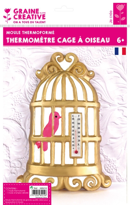 Moule Thermoformé Thermomètre Cage à Oiseaux Moule Béton Et