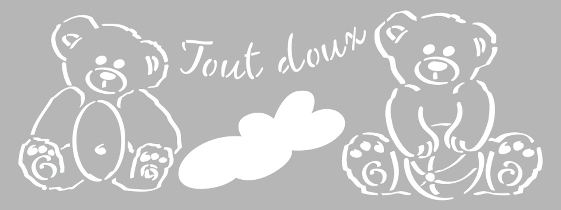 Pochoir 15 X 40 Cm Oursons Graine Creative Pour Le Papier Et La Deco Pochoir 15 X 40 Cm Oursons Graine Creative Pour Le Papier Et La Deco