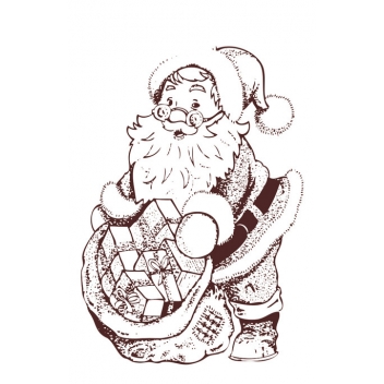 Tampon En Bois Pere Noel Graine Creative Timbre Scrapbooking
