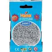 2 000 perles mini (petites perles Ø2,5 mm) Gris clair