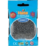 2 000 perles mini (petites perles Ø2,5 mm) Gris foncé