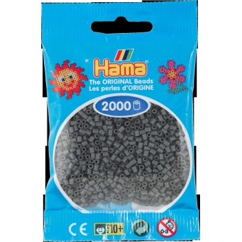 50171 - 0028178501716 - Hama - 2 000 perles mini (petites perles Ø2,5 mm) Gris foncé - 2