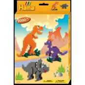 Kit perles & plaques standard (Ø5 mm) Dinosaure pack 2