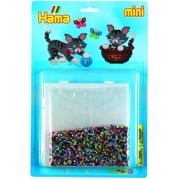 5605 - 0028178560560 - Hama - Kit perles & plaques mini (petites perles Ø2,5 mm) Chat - 4