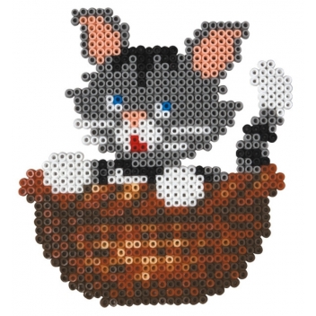 5605 - 0028178560560 - Hama - Kit perles & plaques mini (petites perles Ø2,5 mm) Chat