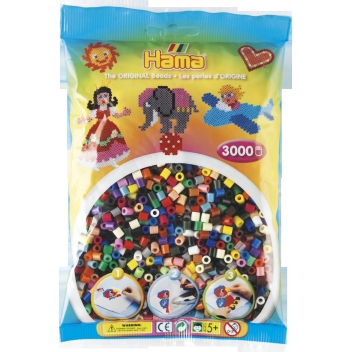 20167 - 0028178201678 - Hama - 3 000 perles standard (Ø5 mm) mélange 22 couleurs