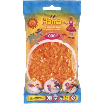 20738 - 0028178207380 - Hama - 1 000 perles standard MIDI (Ø5 mm) orange néon - 2