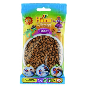 20776 - 0028178207762 - Hama - 1 000 perles standard MIDI (Ø5 mm) marron glacé