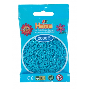 50149 - 0028178501495 - Hama - 2 000 perles mini (petites perles Ø2,5 mm) Azure