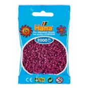 2 000 perles mini (petites perles Ø2,5 mm) Prune